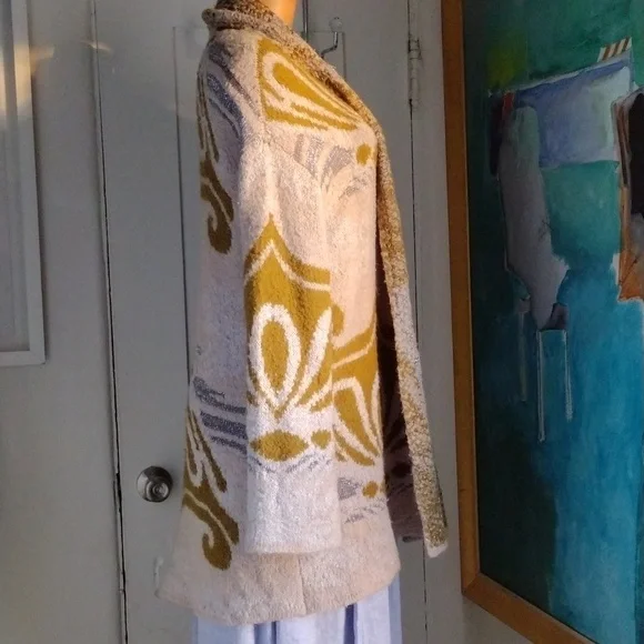 Free People Sylver Gray Knit Cardigan M - Picture 3 of 10